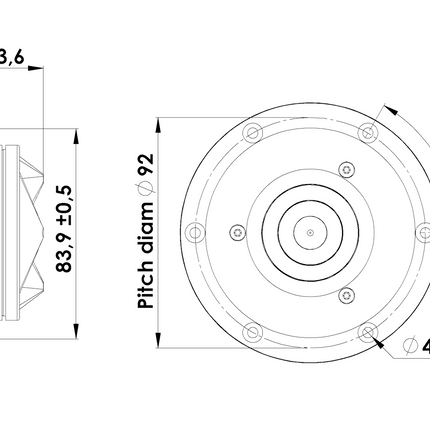 Scan-Speak Revelator Ring Radiator 1" R2904 - Klar Lyd & Høj Følsomhed