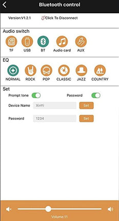 S220H 2.1 Bluetooth Forstærker 160W+220W med AUX & App Styring