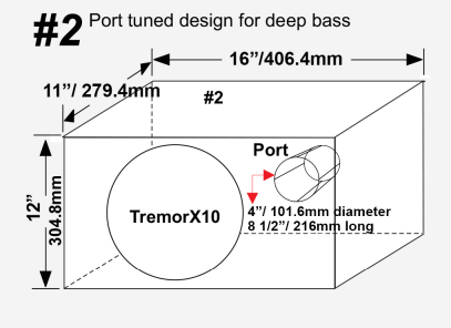 Earthquake TremorX-10 Kraftfuld Subwoofer - Slagkraftig Lyd 1000W