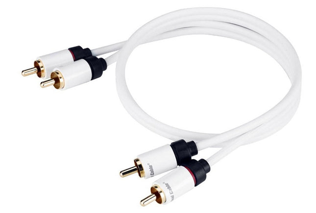 Phonokabel (RCA) 5 meter hvidt