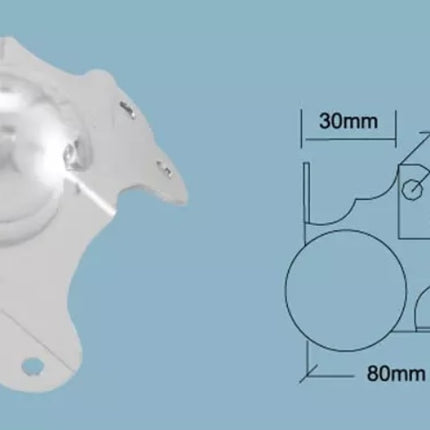 Højttaler Beskyttelses Metalhjørne 30mm - Aluminium Kantliste