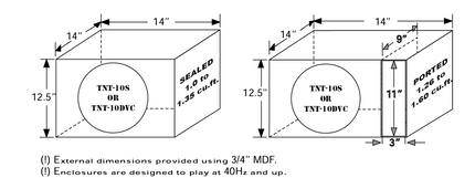 Earthquake TNT-10DVC Subwoofer - 10", 1000W, Højtydende Bas