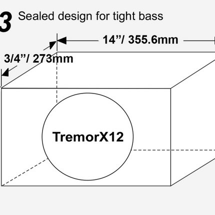 Earthquake TremorX-12-4 1250W Subwoofer - Kraftig & Præcis Bas