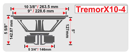 Earthquake TremorX-10 Kraftfuld Subwoofer - Slagkraftig Lyd 1000W