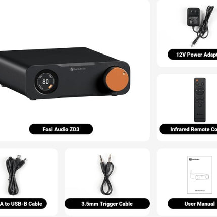 Fosi Audio ZD3 – Den komplette TV- og musikløsning i én kompakt DAC
