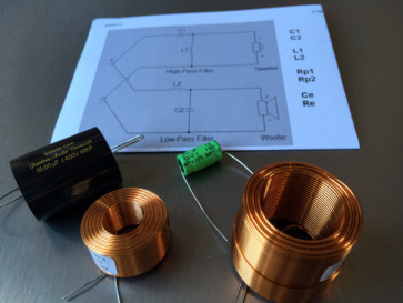 2-vejs Delefilter Kit 3000Hz 12dB - DIY Hi-fi til 4ohm Højttalere