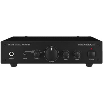 Monacor stereo Forstærker 2x25Wmax SA-50