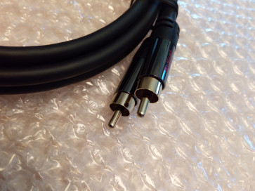 Hi-Fi Stereo Phono Kabel 1m PK-01: Oxygen-Fri Kobber & Guldstik