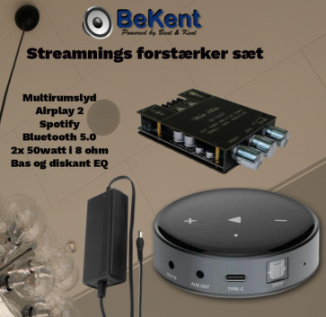 Budgetvenligt Streamingsæt - WiFi, Airplay 2 & Bluetooth