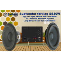Subwoofer selvbyg forslag SS30W