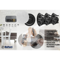 Wiim amp + 4x ECS-8,0: Stream Musik i Topkvalitet til Køkken-Alrum