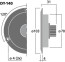 DT-140 Hi-Fi Dome tweeter 80 watt, måltegning