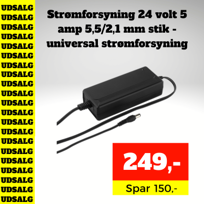 24 volt str&oslash;mforsyning
