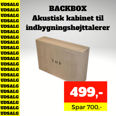 Backbox indbygningsh&oslash;jttaler
